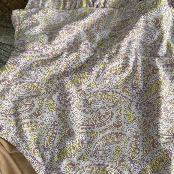 J. Crew Eco Plunge V Neck One Piece Swimsuit In Beach Paisley Size 16 D0612 - Picture 6 of 14